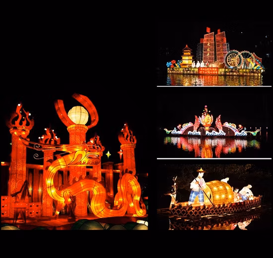 LED Chinesische Laternen Neujahrsdekoration Drachenlaterne
